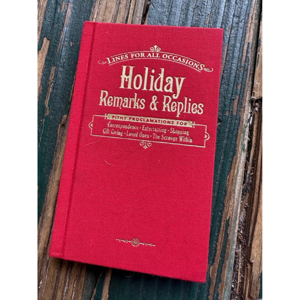 Knock Knock Holiday Remarks & Replies for All Occasions Humor Book Red Hardcover